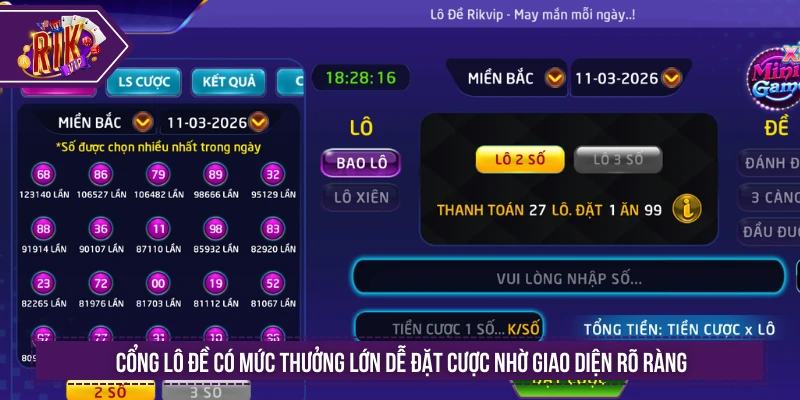 Rikvip 🎖️ Cổng Game Đổi Thưởng Rik Vip Đã Trở Lại 2026 Cổng lô đề có mức thưởng lớn dễ đặt cược nhờ giao diện rõ ràng