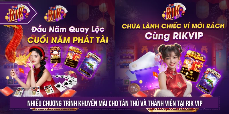 Rikvip 🎖️ Cổng Game Đổi Thưởng Rik Vip Đã Trở Lại 2026 Nhiều chương trình khuyến mãi cho tân thủ và thành viên tại RIK VIP